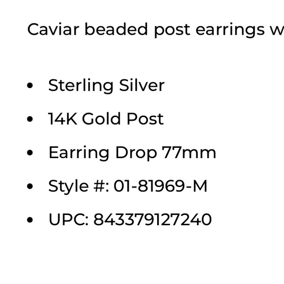 Lagos Silver Luna Pearl Drop Earrings - Picture 3 of 3